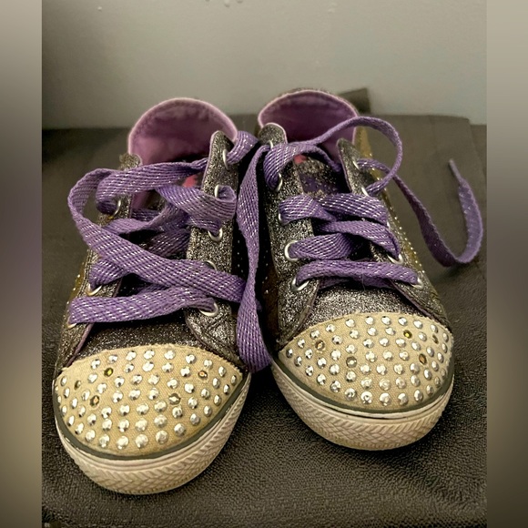 Purple girl twinkle toes size 12.5 - Picture 1 of 7